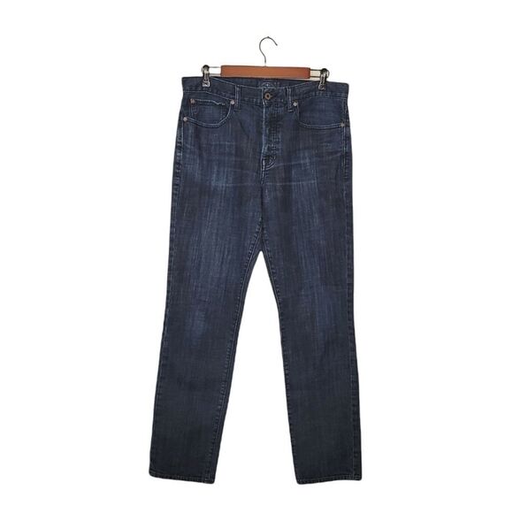Lucky Brand Denim - Lucky Brand 121 Heritage Slim Button Fly Dark Wash Denim Blue Jeans